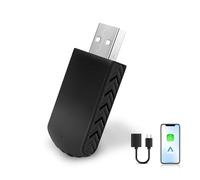 Adaptador de actualización inalámbrica CarPlay Android Auto de para automóvil con Carplay cableado de fábrica, USB C/A Plug and Play de cableado a inalámbrico compatible con iOS 10+ Android 11+