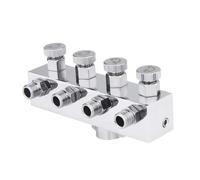 Adaptador de aerógrafo divisor de salida de aire portátil conector de desconexión de aerógrafo 1 en 4 salidas