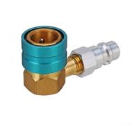 Adaptador de aire acondicionado automotriz compatible con accesorios de acoplador rápido de lado bajo R1234YF a R134A para reparación