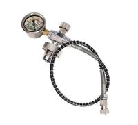 Adaptador de aire de buceo, DIN G5/8, cilindro grande a pequeño, manguera de 24 pulgadas con 6000 psi, adaptador de alta presión para equipos de buceo