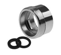 Adaptador de aireador de agua de grifo, conector aireador de filtro de agua de grifo de latón, adaptador de rosca NPT de 28 mm a 22 mm (hembra a macho)
