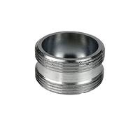 Adaptador de aireador de grifo de latón cromado, accesorios de tubería macho hembra for accesorios de purificador de agua(M24xM24)