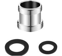 Adaptador de aireador integrado de cobre para grifos, mejora la presión del agua, conector de agua dorado, compatibilidad de 16,2 mm a 22 mm (24-22)