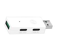 Adaptador de aislamiento USB 2.0 de 3 puertos, 480 Mbps, funcionalidad de transferencia rápida, protección avanzada de circuitos, detección automática de velocidad, concentrador USB