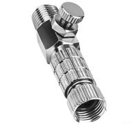 Adaptador de ajuste de control de aire para aerógrafo con diseño de conexión rápida y rosca de 1/8 pulgadas para flujos de trabajo de pintura en aerosol de estudio profesional (plata)