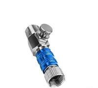 Adaptador de ajuste de control de aire para aerógrafo con diseño de conexión rápida y rosca de 1/8 pulgadas para flujos de trabajo de pintura en aerosol de estudio profesional (azul)