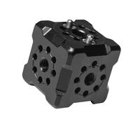 Adaptador de aleación de aluminio de 6 vías compatible con extensiones de 1/4 y 3/8 para un cierre seguro