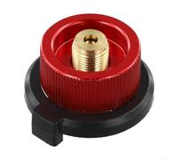 Adaptador de aleación de aluminio y butano de cobre para estufas al aire libre que permite la conversión de tanque largo a recipiente plano para uso directo del quemador de entrada de aire