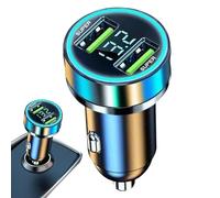 Adaptador de Alimentación de 120W - Cargador Automático USB Doble de Carga Rápida para Vehículos con Toma de Mechero, 2 Puertos