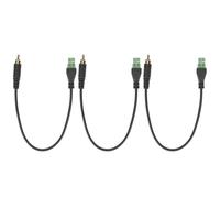 Adaptador de alimentación de CC con convertidor hembra de terminal de tornillo de 2 pines para conector de cámara CCTV. No requiere soldadura.