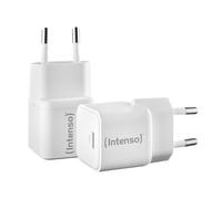 Adaptador de alimentación Intenso W30C Fuente de alimentación GaN, paquete doble 30 vatios de potencia, conexión USB-C