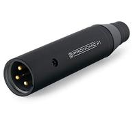 Adaptador de Alimentación Phantom Pronomic P1 - para conectar micrófonos de Diadema y de Solapa a una Mesa de Mezclas - Entrada: Mini-XLR de 3 Pines - Salida: XLR - Negro