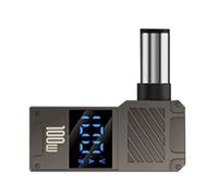 Adaptador de alimentación tipo C a CC - Conector de carga para portátil, convertidor de señuelos | 100 W USB C a CC hembra con pantalla digital para carga de portátil P0wer Bank, conexión de