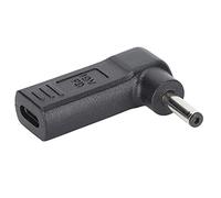 Adaptador de Alimentación USB C a CC de 65 W, USB C Hembra a CC Macho de 4,0 X 1,35 Mm, Adaptador de Carga de Alimentación, Disparador de Emulador PD en ángulo de 90 Grados, para Tableta Portátil