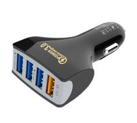 Adaptador de alimentación USB - Cargador de coche multipuerto, PC 8,9x4,3x2,5 cm Ignífugo Compacto Ligero Duradero con fiabilidad rápida | Viajes en coche Divisiones diarias Outdoor Lo