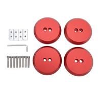 Adaptador de Almohadilla de elevación Puck Jack Pad 4 Piezas - Apto para 944 964 993 996 997 911 1997-2021 y C5 C6 C7 C8 - Almohadillas de elevación con Pernos de aleación de (Roja)