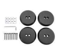 Adaptador de Almohadilla de elevación Puck Jack Pad 4 Piezas - Apto para 944 964 993 996 997 911 1997-2021 y C5 C6 C7 C8 - Almohadillas de elevación con Pernos de aleación de (Negra)