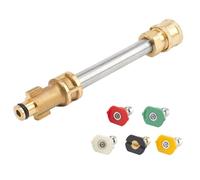 Adaptador de alta presión con conector rápido de 1/4" y 5 boquillas, compatible con Ryobi BM80721SB, PS141913, PS141955, Ry141600