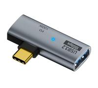 Adaptador de alta velocidad | Convertidor PD Tipo C a USB de 100W, aleación de aluminio premium para transferencias rápidas | Adaptador versátil para transferencia de fotos y videos, solución compa