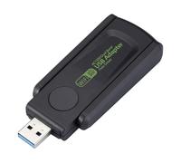 Adaptador de alta velocidad - USB 3.0 Wireless Dongle 1300Mbps, Band Network Card | Receptor de antena de alta ganancia con señal fuerte para computadora, PC, portátil, streaming,