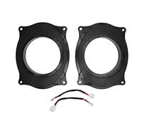 Adaptador de Altavoz, Adaptador de Altavoz de Puerta, Anillo de Soporte Negro de 6,5 Pulgadas, Fácil Instalación, Resistente Al Desgaste, Profesional para Coche (8X10)