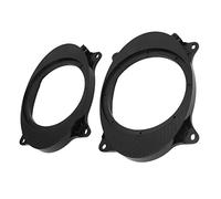 Adaptador de Altavoz de Anillos Espaciadores, 2 Piezas de 6,5 Pulgadas, Adaptador de Altavoz de Puerta Negro, Anillos Espaciadores con 2 Mazos de Cables de Repuesto paraLevin (6X9)