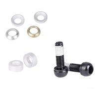 Adaptador de aluminio robusto para instalación de frenos de disco en bicicletas con soporte de montaje IS de 160 mm, 180 mm, 203 mm (kit de tornillos)