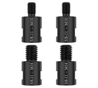 Adaptador de amoladora angular | 4 adaptadores de pulidora rotativa - 5/20.3 cm-11 hembra a M14/M10 macho adaptador de rosca conector de interfaz