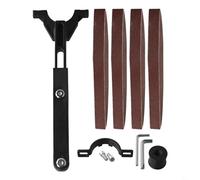 Adaptador de amoladora angular a correa de arena, kit de conversión de 100 mm y 125 mm, convertidor de lijadora de banda de acero inoxidable para madera, metal, uso DIY