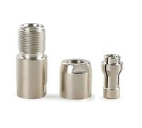 Adaptador de amoladora angular a mandriles rectos con pinzas dobles de 3 mm y 6 mm para tareas de molienda precisas, adaptador de corte de pulido angular