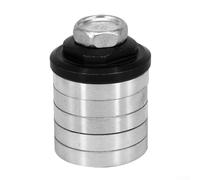 Adaptador de amoladora angular para m14 para m10 tuerca de liberación rápida para máquina ranuradora Conversión Brida de bloqueo Ladrillo de pared para corte de azulejos, metal plateado, 10 mm, 14 mm