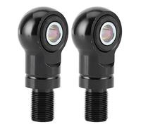 Adaptador de amortiguador neumático con orificio de 10 mm, kit de elevación de la altura del amortiguador para motocicleta, espaciador forjado en aleación de aluminio para (Negra)