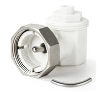 Adaptador de ángulo de 90° M30 x 1,5 para termostatos de radiador: adaptador de ahorro de espacio para válvulas termostáticas, compatible con Heimeier, Oventrop, Danfoss, ideal para nichos estrechos