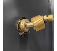 Adaptador de ángulo de ducha giratorio de 360° de cobre premium con ajuste excéntrico y pie curvado de diámetro variable, para baño, cocina y utilidad (1 unidad)