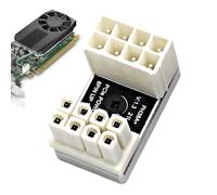 Adaptador de ángulo GPU de 180 grados, conector de ángulo de GPU 8P de 180 grados | Suministros de tarjetas gráficas resistentes al desgaste, conector GPU de metal para juegos, vida diaria