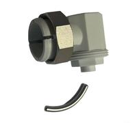 Adaptador de ángulo para cabezal de termostato de radiador Oventrop M30 x 1,5 pulgadas, instalación flexible izquierda o derecha, usabilidad mejorada, construcción que ahorra espacio, mejora la