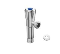 Adaptador de ángulos alargados de acero inoxidable con flujos regulables, resistencia a la corrosión, fácil montaje en pared, válvulas de ángulo de montaje en pared para baño