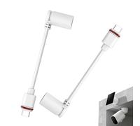 Adaptador de anillo macho a USB-C (2 unidades), apto para cámara USB-C y panel solar con conector cilíndrico