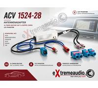 Adaptador de antena ACV 1524-28 2x conector FAKRA a 1x doble Fakra 12V Phantom