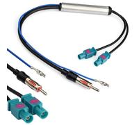 Adaptador de Antena de Radio para Coche - Compatible con Splitter Fakra, Conector DIN a Doble Splitter Fakra, Aplicaciones en Autorradio y Receptor GPS Principal