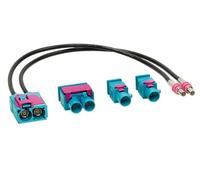 Adaptador de antena doble FAKRA (f) > 1x doble / 2x simple