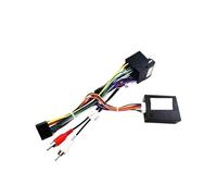 Adaptador de arnés CAN Bus Decodificador 16 pines Conector RCA Audio Coche Android Unidad principal Cableado Cable Compatible con Audi A3 8P A4 B7(Cable)