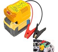 Adaptador de arrancador de emergencia para coche Dewalt 18V 20V batería de litio, hasta 3.5 motores de gas o 6.5L Diesel, kit de arranque de 11 AWG cables de 12 V de refuerzo de batería automático