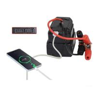 Adaptador de arranque de salto A32106 con USB dual y soporte de 12 V para herramientas de carga de baterías y respaldo de vehículos (C)