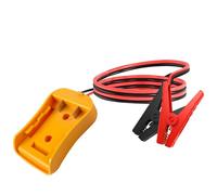 Adaptador de arranque para coches, compatible con batería DeWalt, 12 AWG, 1,8 m, arranque portátil, cable de arranque para coches, suministro de energía para arrancar vehículos ligeros (Amarillo para