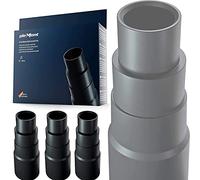 Adaptador de aspiradora Plemont [juego de 3] para aspiradoras comunes de taller. Adaptador de manguera universal para reducción. para rectificadora, circular, sierra de vaivén