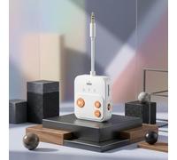 Adaptador de audio 2 en 1, transmisor receptor inalámbrico BTV6.0 con componente de comunicación de micrófono, pieza de repuesto resistente