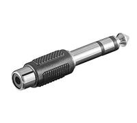 Adaptador de audio; adaptador de audio, conector jack 6,35 mm (3-pin, Stereo) - jack 6,35 mm macho (3-pin, Stereo) > RCA hembra