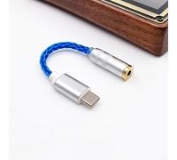 Adaptador de audio AUX a 2 5/3 5/4 de 4 mm con decodificador digital de 32 bits, diseño compacto de metal para conexión de auriculares a través de múltiples dispositivos (3,5 mm)