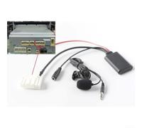 Adaptador de audio AUX de coche para Toyota 2009 en adelante reproductor de música inalámbrico BT con micrófono interfaz de 28 pines